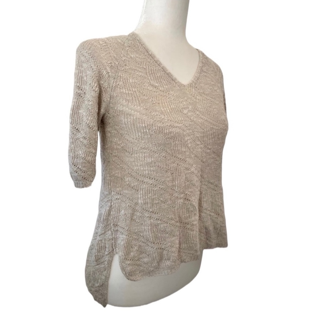 Eileen Fisher karma ripple stitch linen hi low top